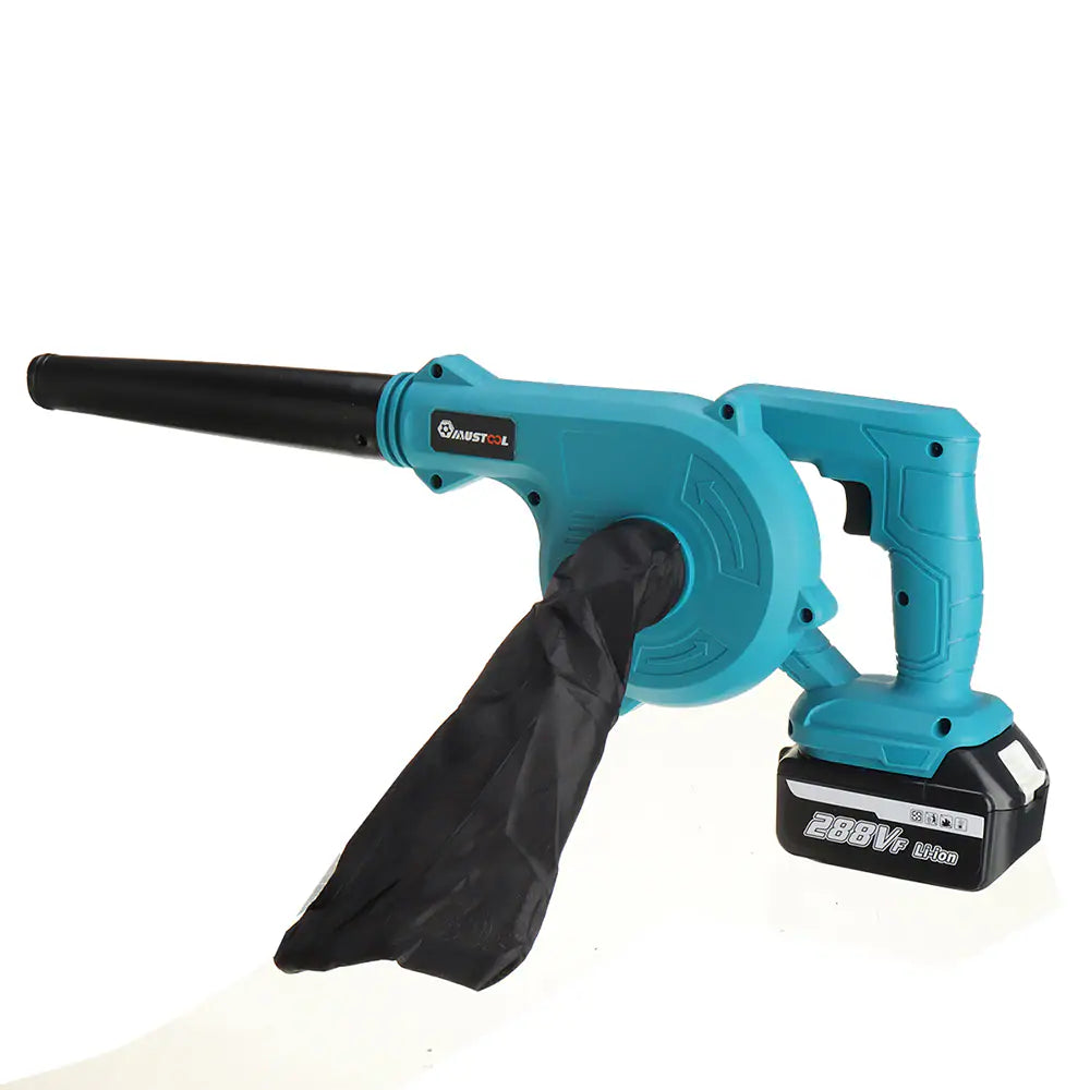 Dispozitiv 2 în 1 Suflantă și Aspirator Set Complet cu 2 Acumulatori 48V, 19.000 RPM