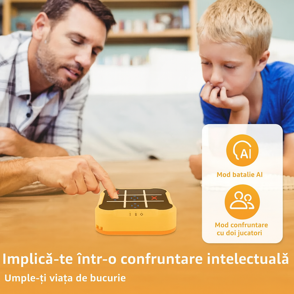 Joc Electronic Tic-Tac-Toe, X și 0, pentru Stimularea Memoriei și a Cogniției