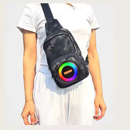 Geantă Multifuncțională 3 în 1 cu Boxă și Funcție de Power Bank, Impermeabilă