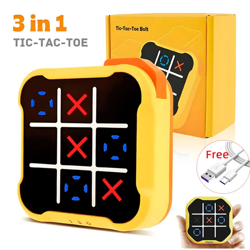 Joc Electronic Tic-Tac-Toe, X și 0, pentru Stimularea Memoriei și a Cogniției