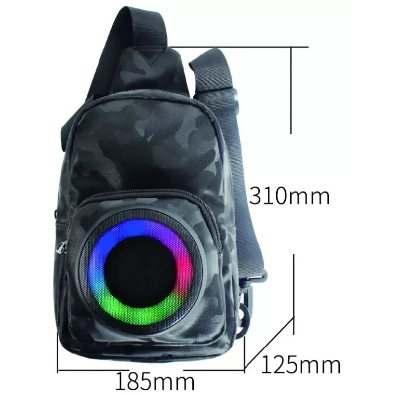 Geantă Multifuncțională 3 în 1 cu Boxă și Funcție de Power Bank, Impermeabilă